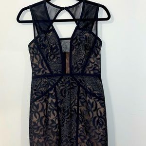 - BCBG Black Mini Lace Dress